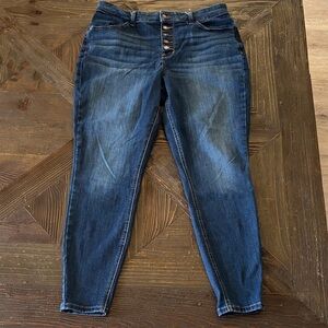 Maurices High Rise Dark Blue Jeans